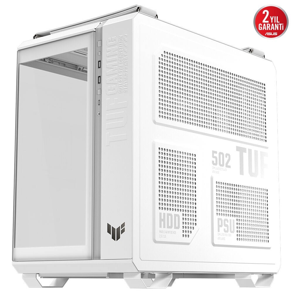 ASUS TUF GAMING GT502 HORIZON Gaming Mid-Tower PC Kasası Beyaz / 90DC0093-B19010
