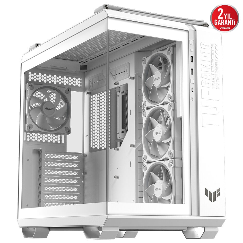 ASUS TUF GAMING GT502 HORIZON Gaming Mid-Tower PC Kasası Beyaz / 90DC0093-B19010