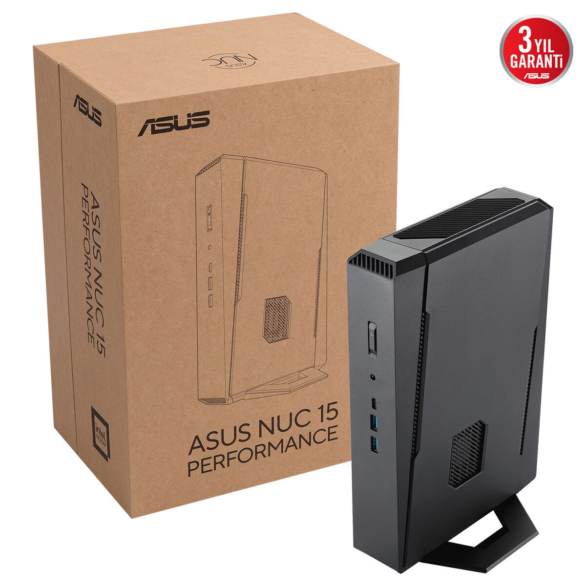 ASUS ULTRA 9 275HX-RAM DSİK YOK-12GB RTX5070-FDOS GAMING MINI PC / NUC15 PERFORMANCE RNUC15JNK9X40002 / 90AR00V1-M000B0