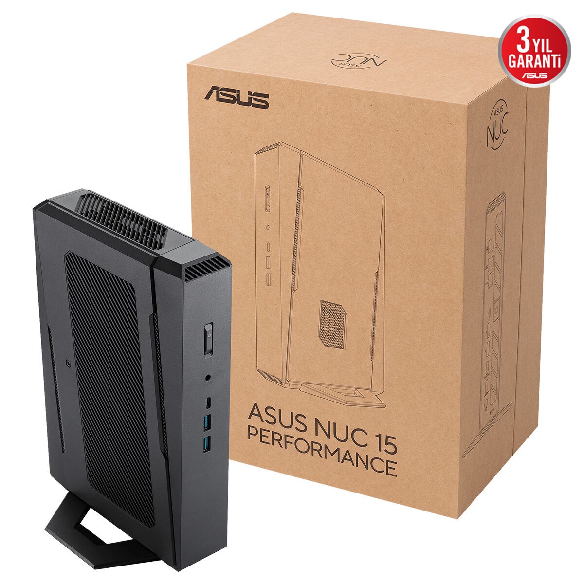 ASUS ULTRA 9 275HX-RAM DSİK YOK-12GB RTX5070-FDOS GAMING MINI PC / NUC15 PERFORMANCE RNUC15JNK9X40002 / 90AR00V1-M000B0
