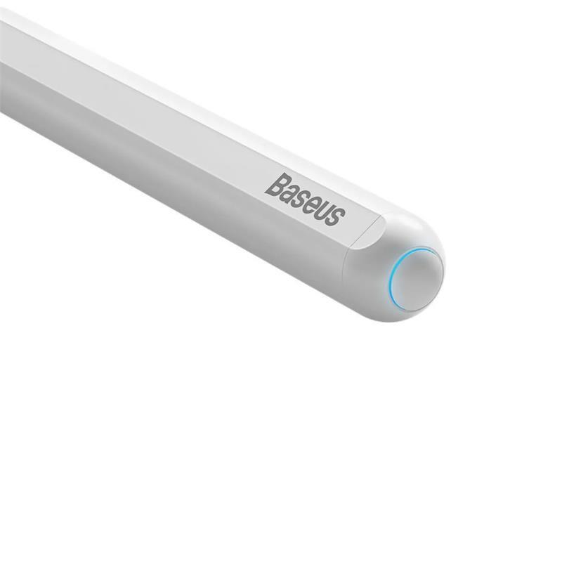 BASEUS SMOOTH SXBC020002 WIRELESS CHARGING CAPACITIVE STYLUS PEN (AKTIF VERSIYON) - BEYAZ (IPAD)