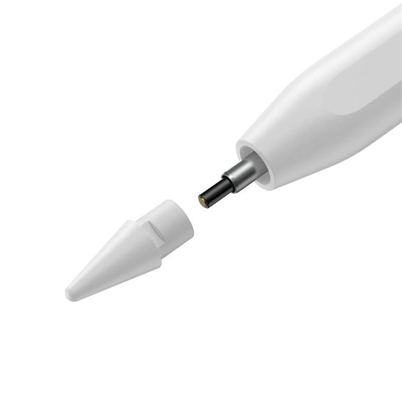 BASEUS SMOOTH SXBC020002 WIRELESS CHARGING CAPACITIVE STYLUS PEN (AKTIF VERSIYON) - BEYAZ (IPAD)