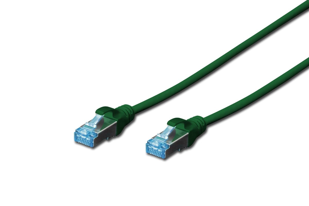 Beek CAT. 5E SF-UTP Patch Kablo, 0,5 metre, AWG 26,  Yeşil Renk 