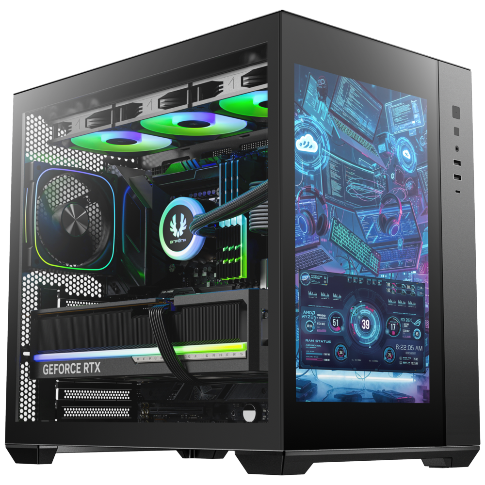BITFENIX 850W 80+ BRONZE ALD BFC-ADB85KKGSK-4A 4-ARGB Fanlı Gaming Mid-Tower PC Kasası