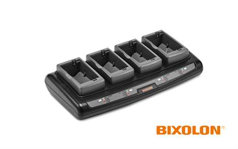 BIXOLON PQC-R300/STD SPP-R310 / SPP-L310 Uyumlu 4'lü Pil Şarj Ünitesi Adaptör Dahil