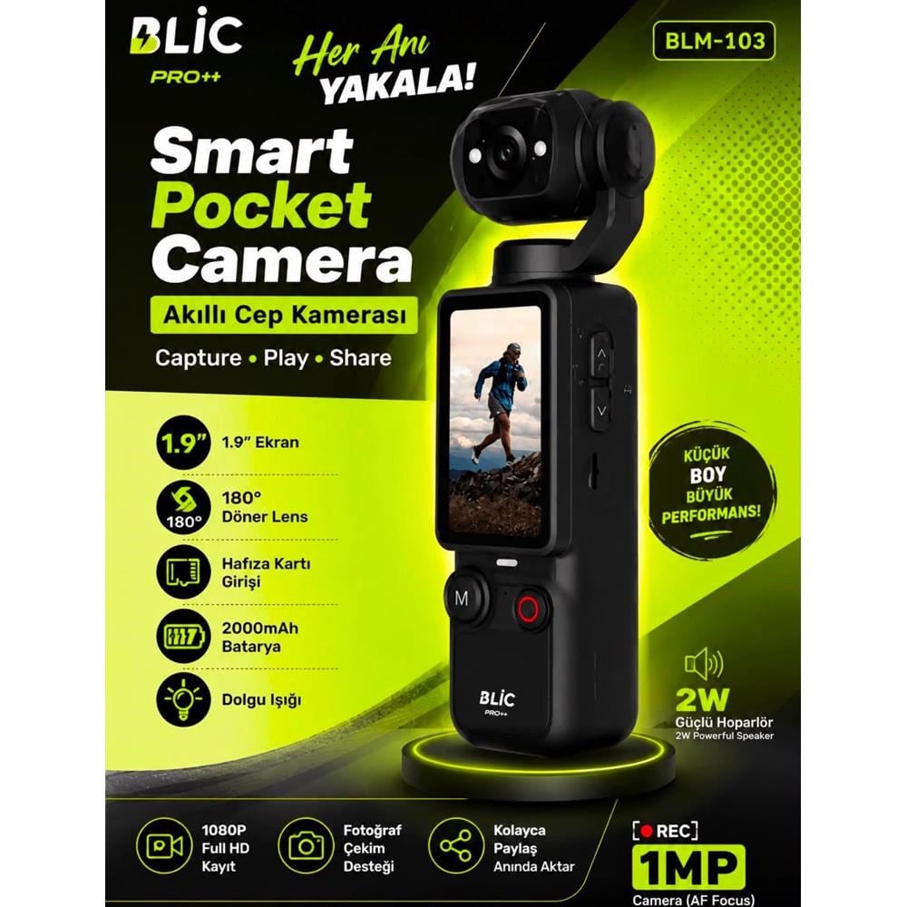 BLİC BLM-103 AKILLI EL KAMERASI 2.000MAH / 1 MP
