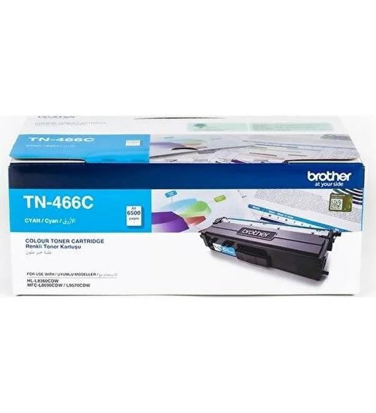 BROTHER TN-466C Mavi (Cyan) Yüksek Kapasiteli Lazer Toner