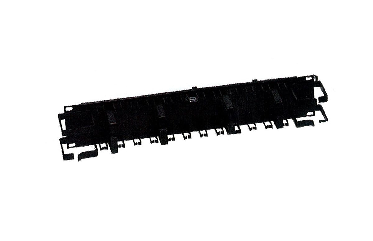 Cable Manager with Wire Saddles, 1 Rack Unit, 1.75