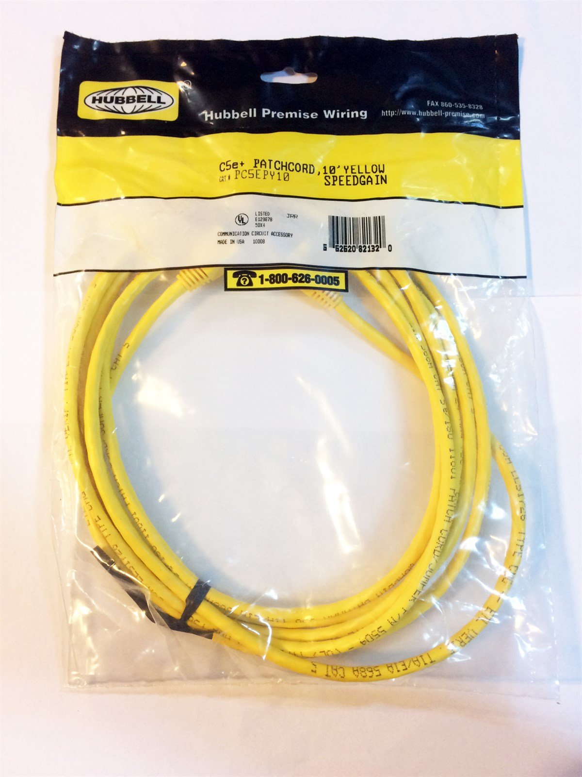 CAT 5E+ Patch Kablosu, Sarı Renk, 3 metre (10 inch)