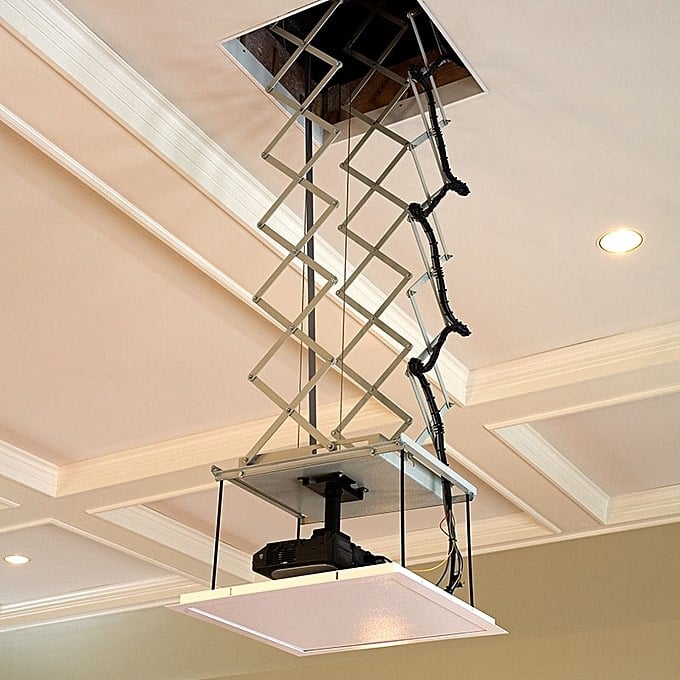 CODEGEN COD-MPL20 3 Metreye Kadar Ayarlanabilir Motorlu Uzaktan Kumandalı Projeksiyon Askı Aparatı Lift Asansör