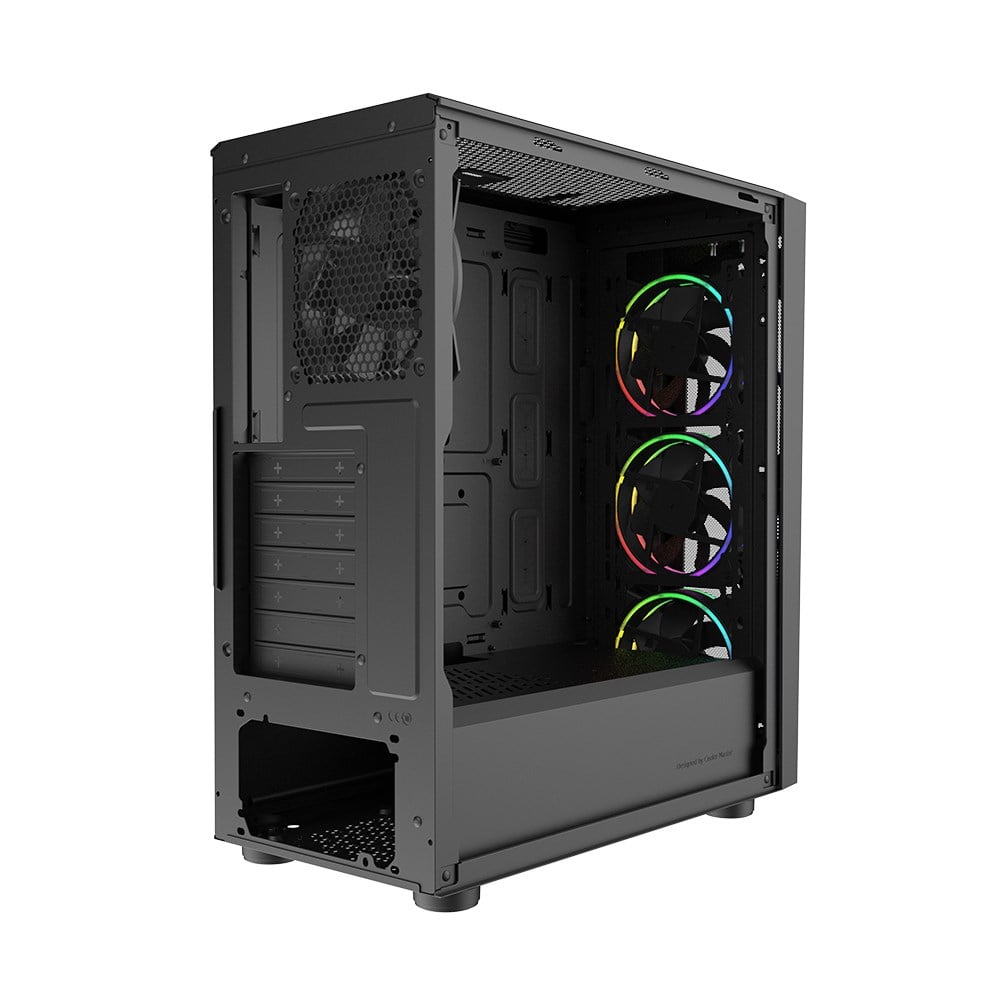 COOLERMASTER 650W 80+ BRONZE CMP510 TG CP510-KGNN65-S01 4-ARGB Fanlı Gaming Mid-Tower PC Kasası