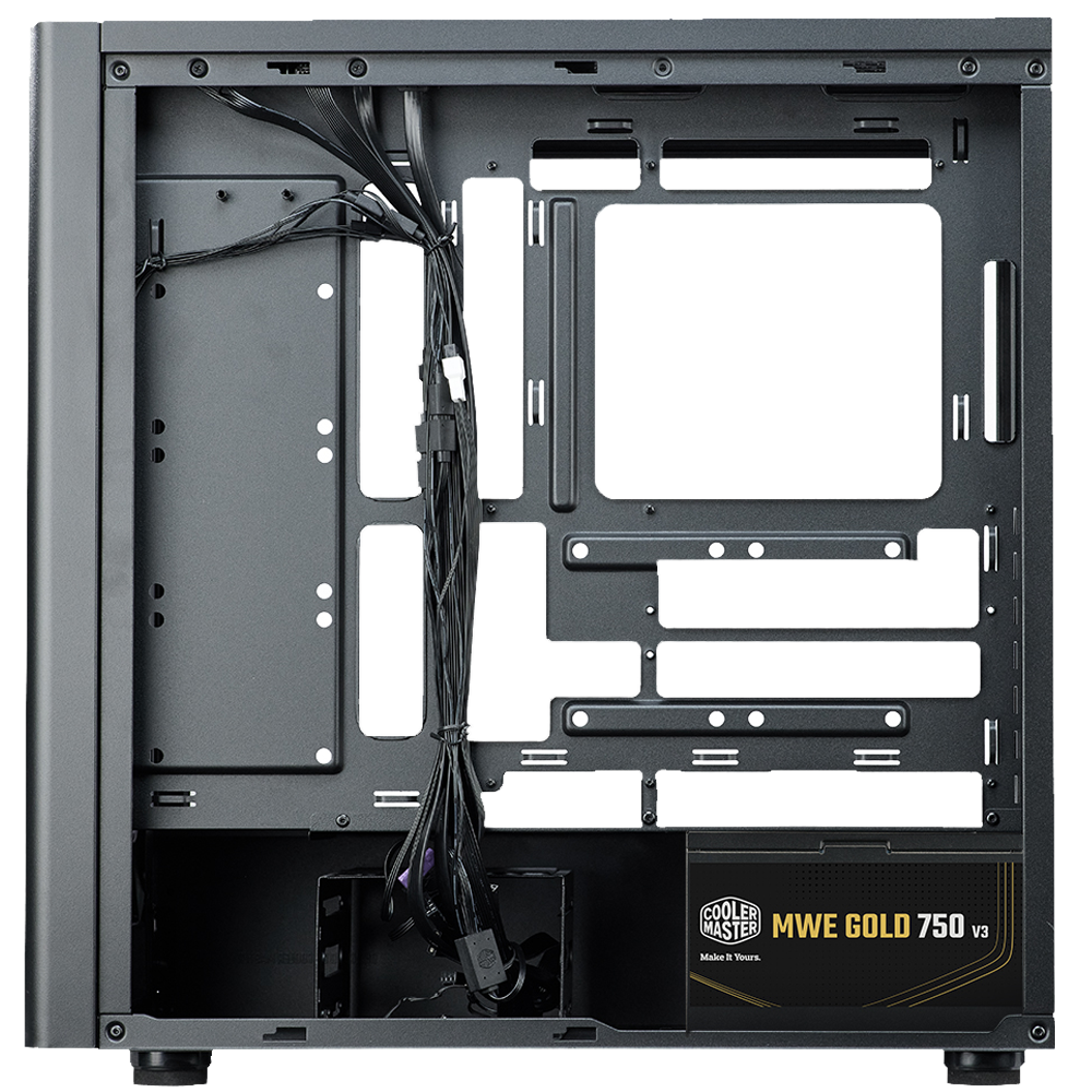 COOLERMASTER 750w 80+ Gold Elite 502 TG E502-KGNN75-S00 Gaming Mid-Tower PC Kasası
