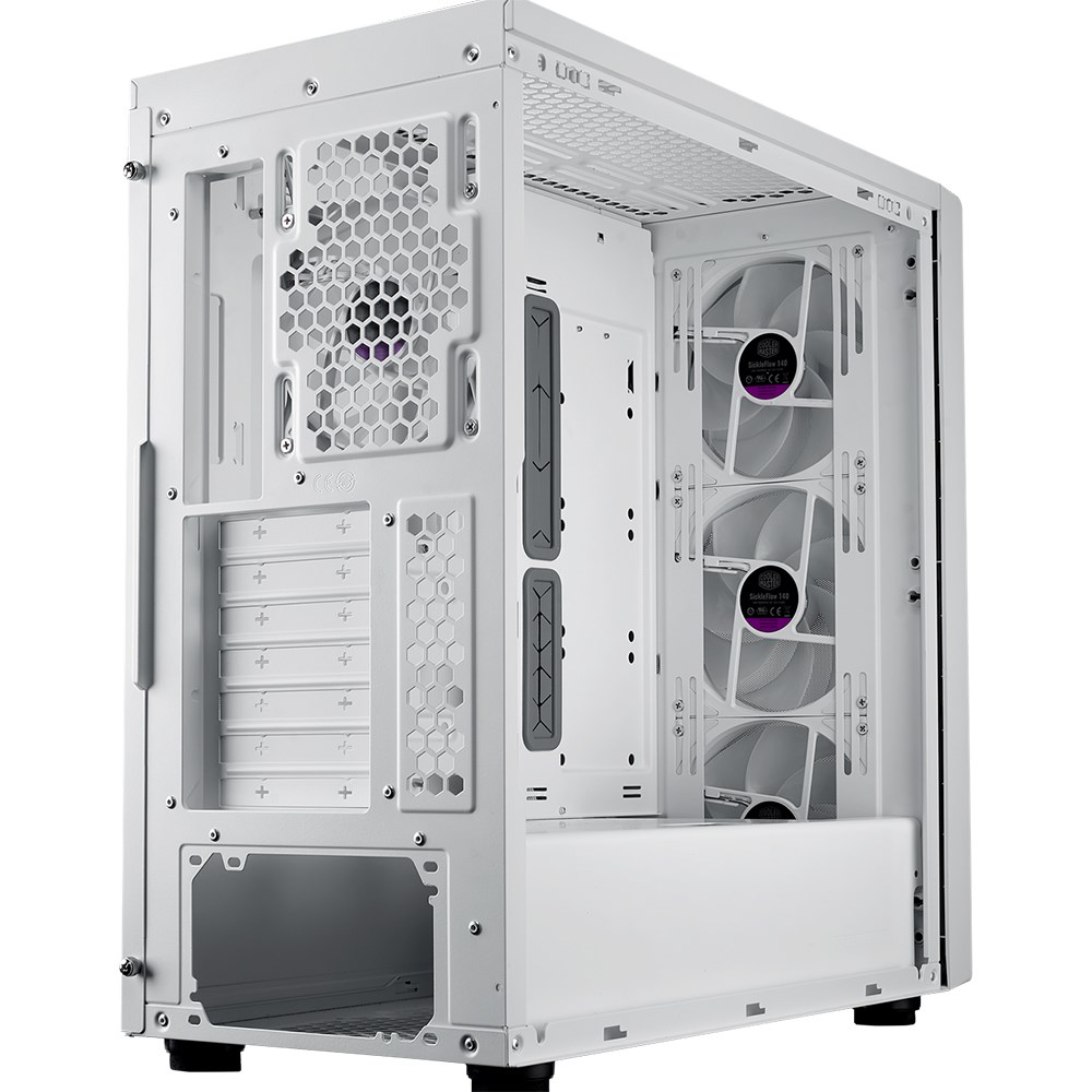 COOLERMASTER MasterBox 600 TG MB600-WGNN-S00 3-14CM ARGB Fanlı Gaming EATX PC Kasası Beyaz