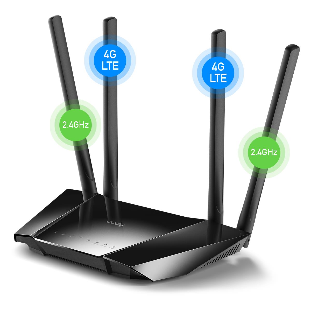 CUDY LT400_EU 4 Port 10/100Mbps 300mbps 4 Anten Masaüstü