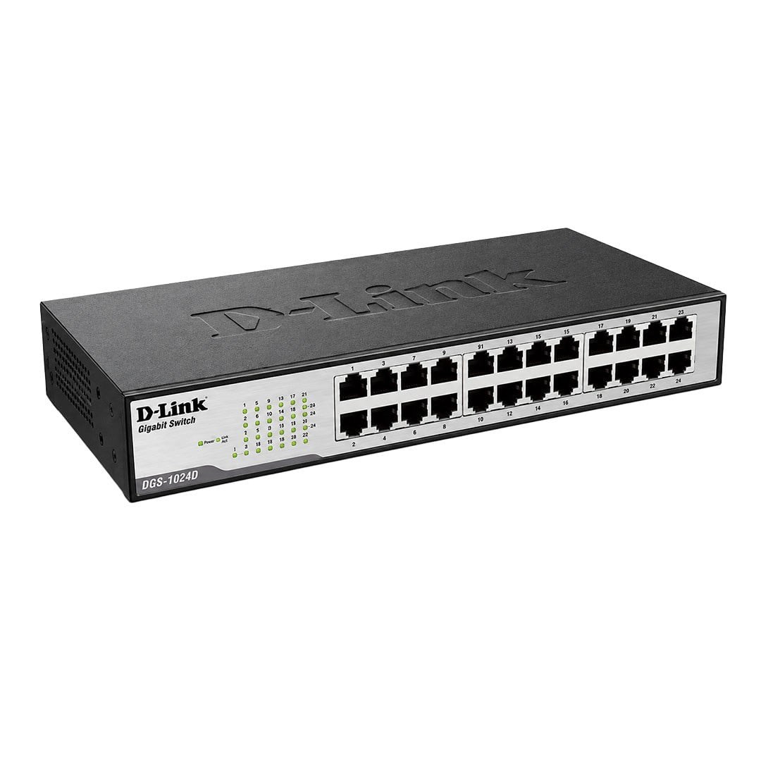 D-Link DES-1024D 24 Port 10/100 Metal Kasa Switch