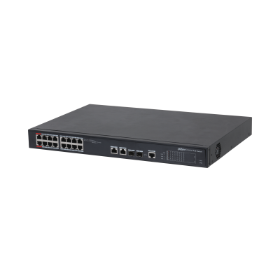 DAHUA 16port 240w FULL PoE PFS4218-16ET-240-V2 GIGABIT 2X SFP Yönetilebilir Switch