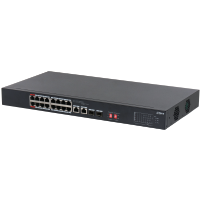 DAHUA 16port PoE 135w 2-SFP 2-Uplink Yönetilemez Switch S3218-16ET-135