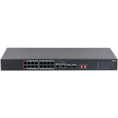 DAHUA 16port PoE 135w 2-SFP 2-Uplink Yönetilemez Switch S3218-16ET-135