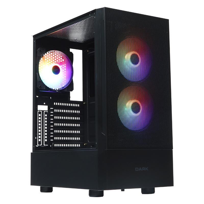 DARK GT DKCHGT 3X12CM FRGB FAN USB3.0 AKRILIK YAN PANEL ON MESH ATX OYUNCU KASASI