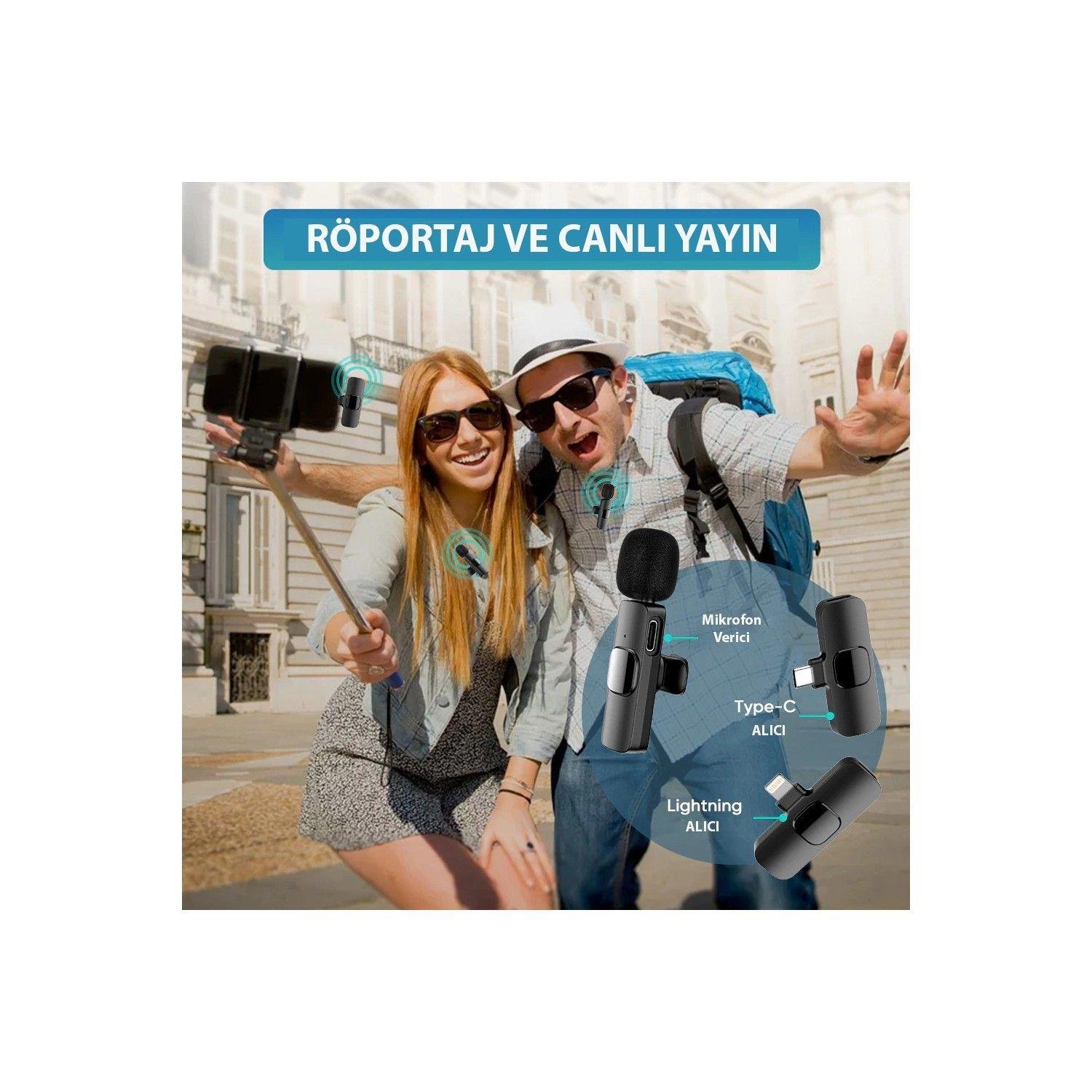 Daytona K9-L1 Kablosuz lightning yaka mikrofonu