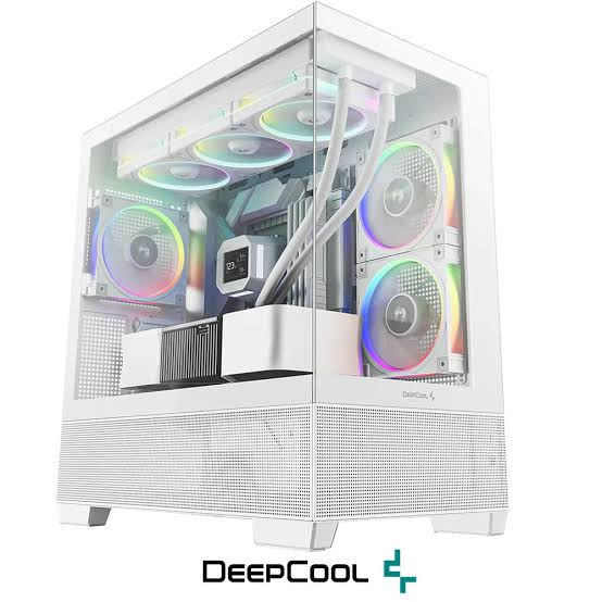 DEEPCOOL CG380-3F-WH Panoramik Cam Gaming Mid-Tower PC Kasası Beyaz