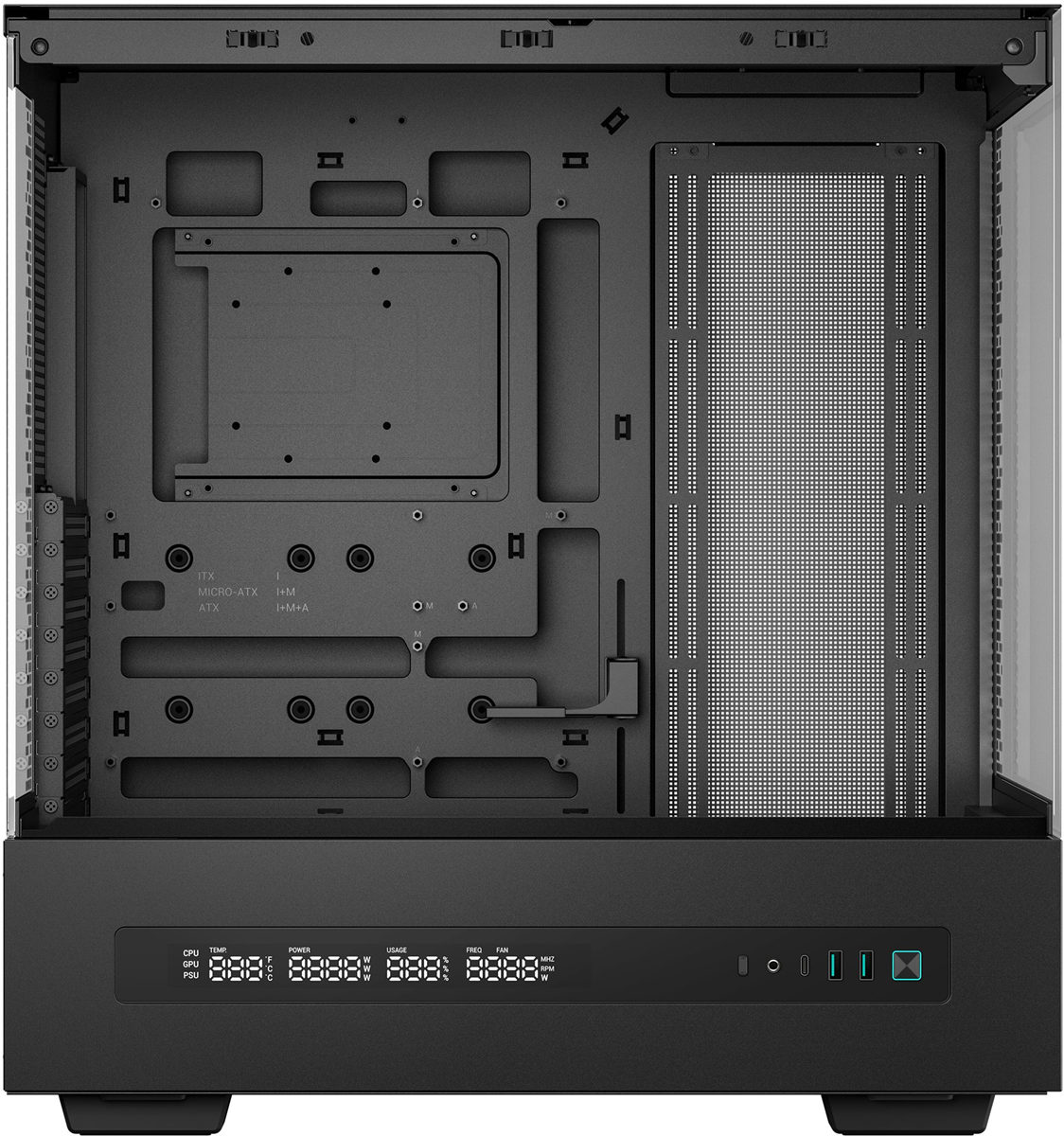 DEEPCOOL CH690 DIGITAL Panoramic Dijital Ekranlı Gaming Mid-Tower PC Kasası