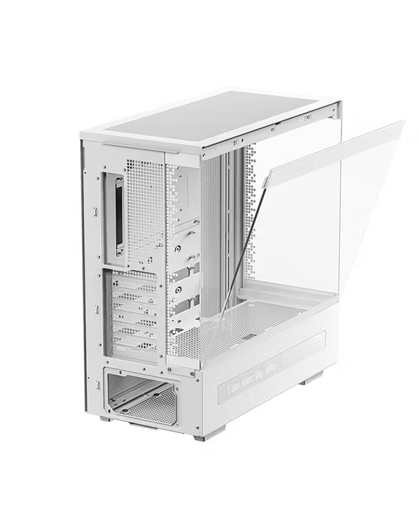 DEEPCOOL CH690 Digital WH Panoramik Dahili Dijital Durum Ekranlı Yüksek Hava Akışlı Beyaz Gaming Mid-Tower PC Kasası