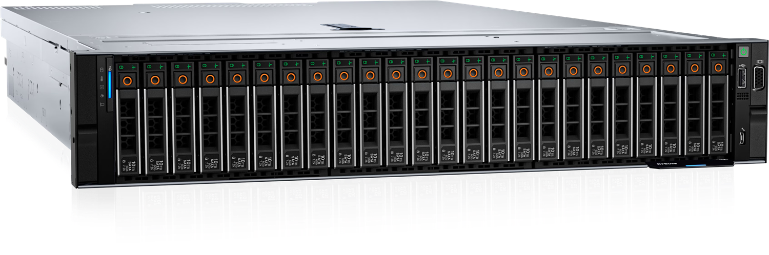 DELL POWEREDGE R760XS FLXI5 SILVER 2x4510-128GB (2x64GB)DDR5 RDIMM-2x480GB SSD-2x1100w Rack Sunucu