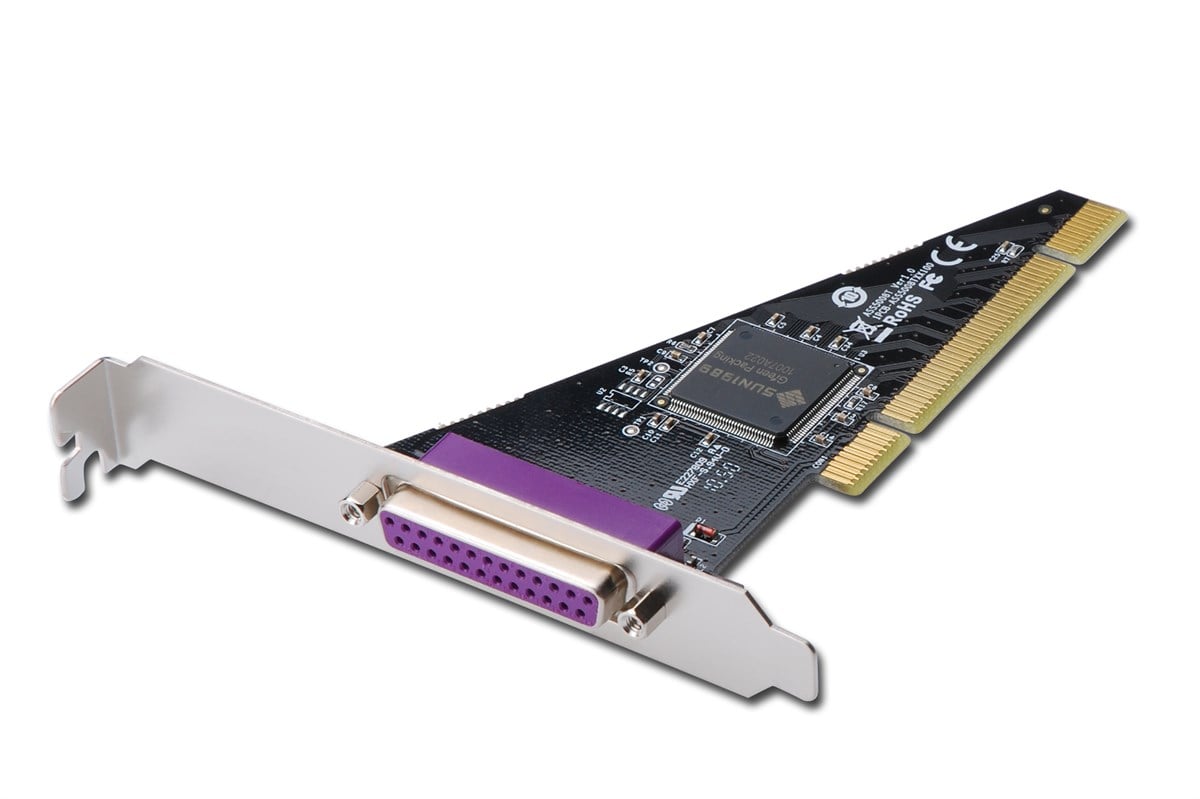 Digitus 1 Port Paralel (DB25 dişi) PCI Kart SUN1989 chipset'li