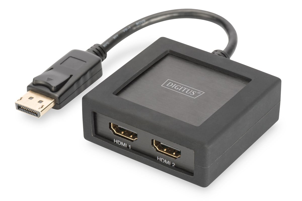 Digitus 2 Port 4K DisplayPort (DP) <->  HDMI Çoklayıcı, UltraHD/4K2K/30Hz, 4096 x 2160p<br>
Digitus 4K DisplayPort - HDMI Splitter, 1x2