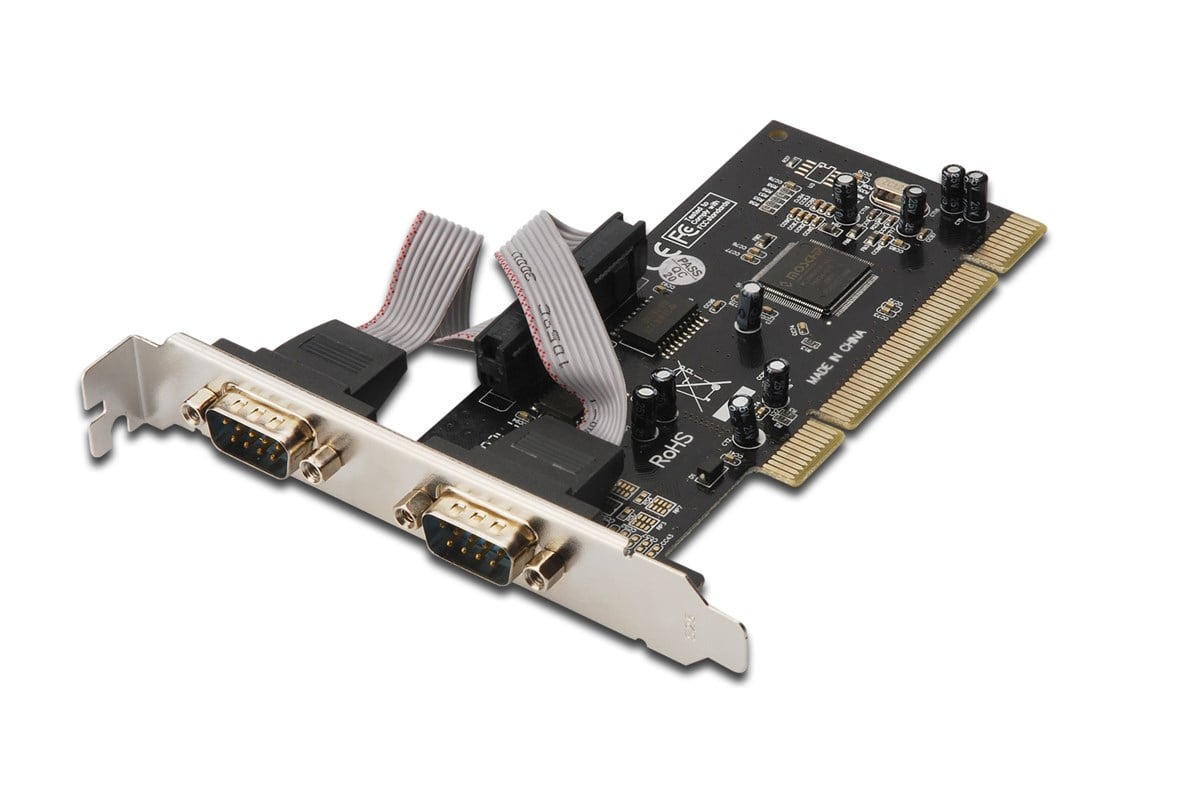 Digitus 2 Port Seri PCI Kart, MCS9865 chipset'li<br>
Digitus 2-Port Serial PCI Card