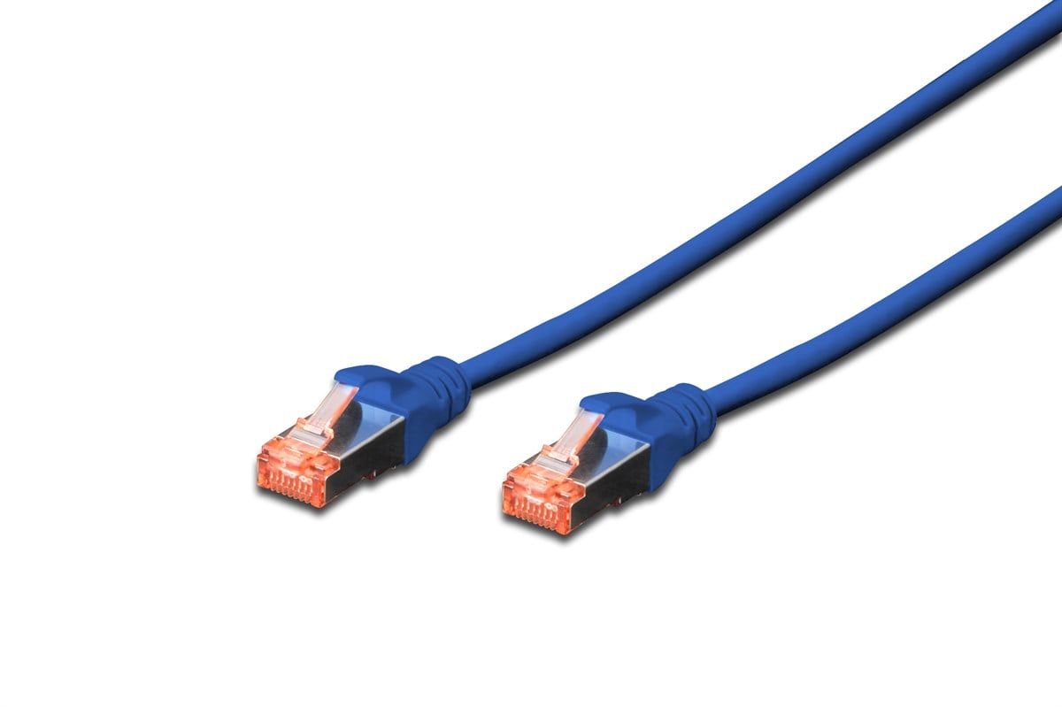 Digitus Cat.6 Patch Kablo, S-FTP, Halogenfree, AWG 27/7, 3 metre, Mavi Renk