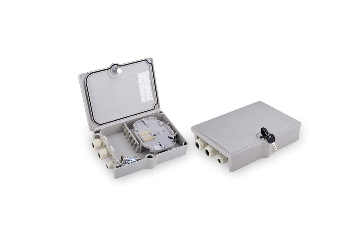 Digitus Dış Mekan Fiber Optik Sonlandırma Kutusu/Splice Box, 6 x SC/DX Adaptör/Coupler için, IP65