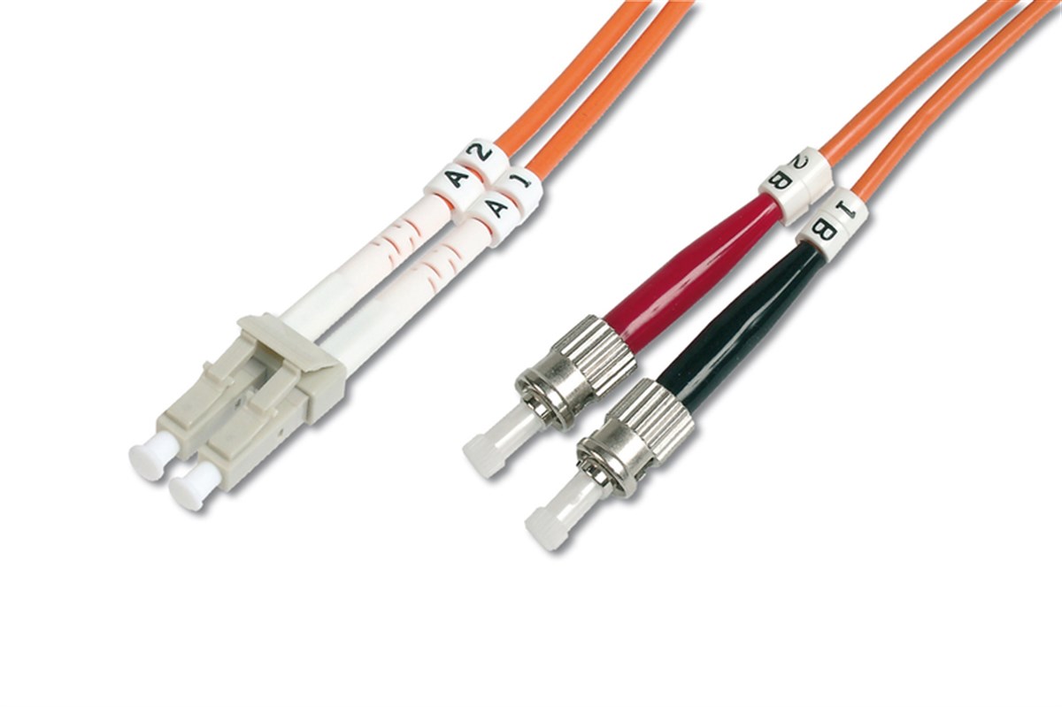 Digitus LC-SC Fiber Optik Patch Kablo, 1 metre, Multimode, Duplex, 62.5/125 