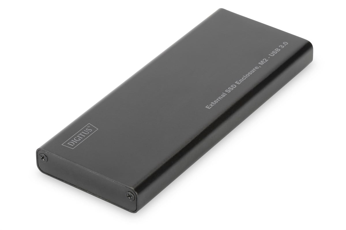 Digitus M.2 SATA SSD için Harici Kutu, Bağlantı arayüzü USB 3.0, Alüminyum, vidalı montaj özelliği (M-SATA) B-Key<br>
Digitus SSD Enclosure, M2 USB3.0, M.2 (NGFF), B-Key