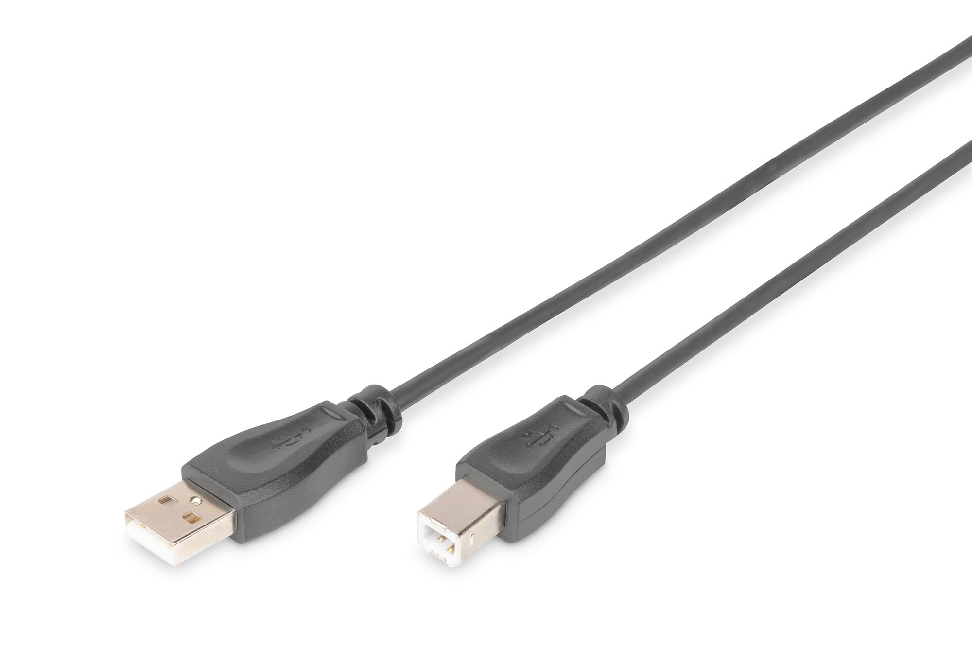 Digitus USB 2.0 Bağlantı Kablosu, USB A Erkek - USB B Erkek B, 0.5 metre, AWG 28, USB 2.0 uyumlu, UL, siyah renk<br>
Digitus USB 2.0 Connection Cable, type A - B M/M, 0.5m, USB 2.0 conform, black