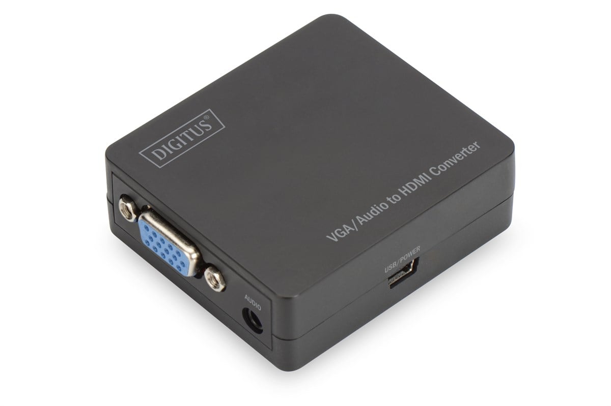 Digitus VGA <-> HDMI Sinyal Çevirici, maksimum 1920 x 1080 piksel çözünürlük