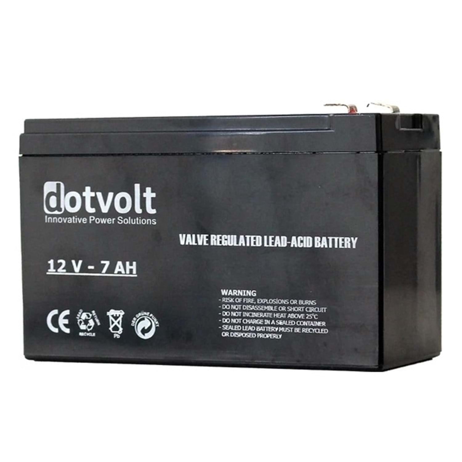 DOTVOLT LC 12V 7AH BAKIMSIZ KURU AKÜ