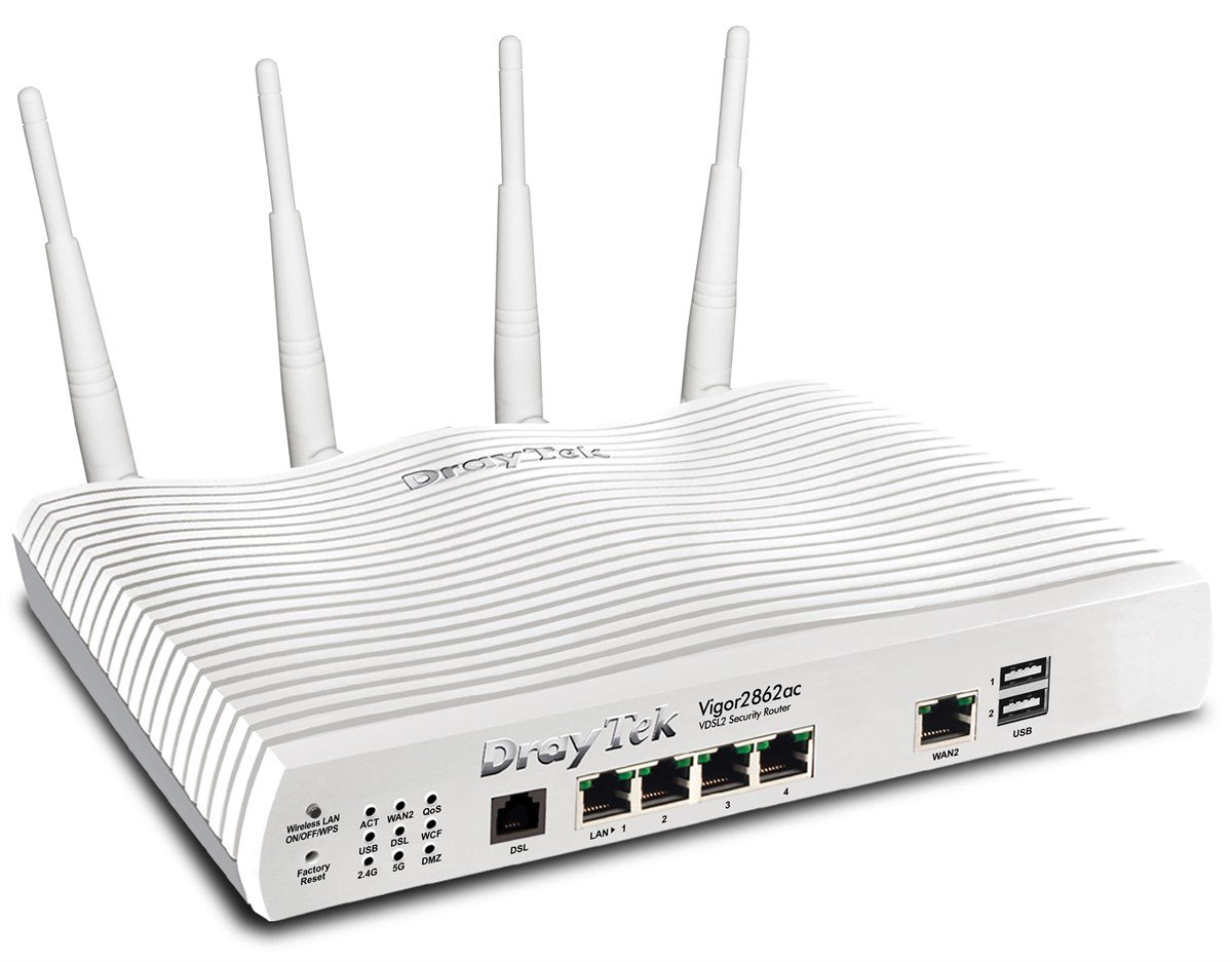 Draytek Vigor 2862ac VDSL2 & ADSL2+ Dual-WAN Security Firewall