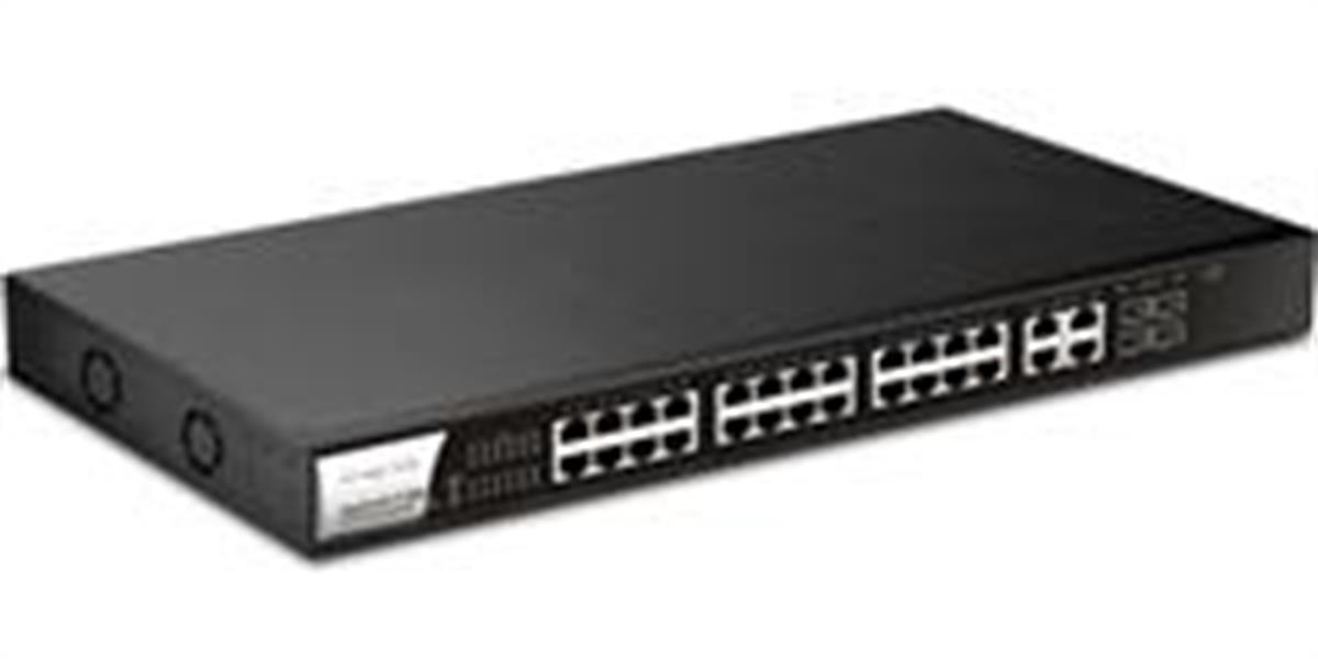 Draytek VigorSwitch P1280 24+4 WebSmar  Draytek 