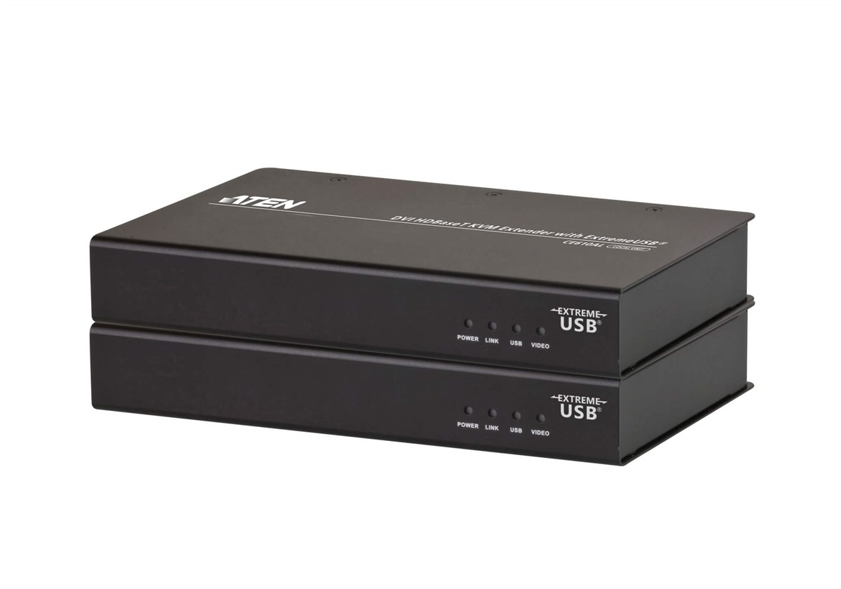 DVI HDBaseT KVM Extender with ExtremeUSB® (1920 x 1200 @ 100m)<br>
DVI HDBaseT KVM Sinyal Uzatma Cihazı, ExtremeUSB® özellikli, 100 metre