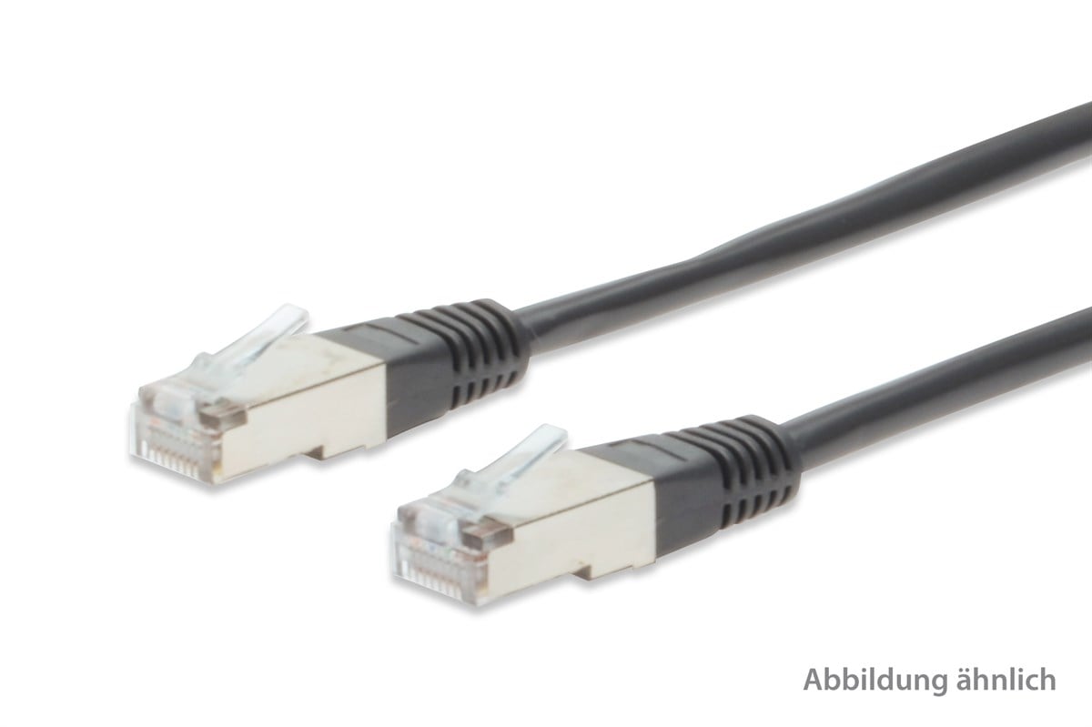 ednet CAT.5e Crossover Patch Kablo, S/STP, zırhlı, AWG 26, altın kaplama, 5 metre, siyah renk