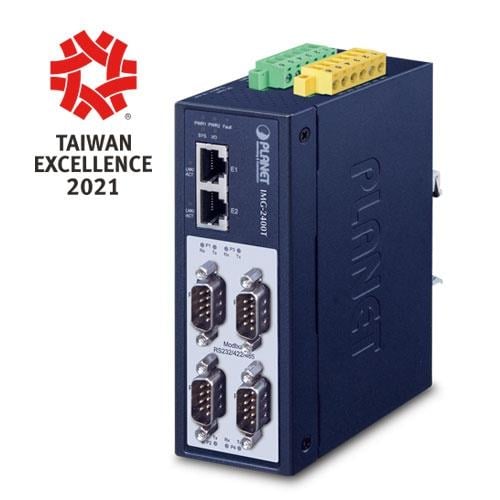 Endüstriyel Modbus Gateway (Industrial Modbus Gateway)<br>
4-Port RS232/RS422/RS485<br>  
2 x 10/100TX<br>
2KV isolation<br>
2 x DI + 2 x DO<br>
IP40, -40~75 derece C