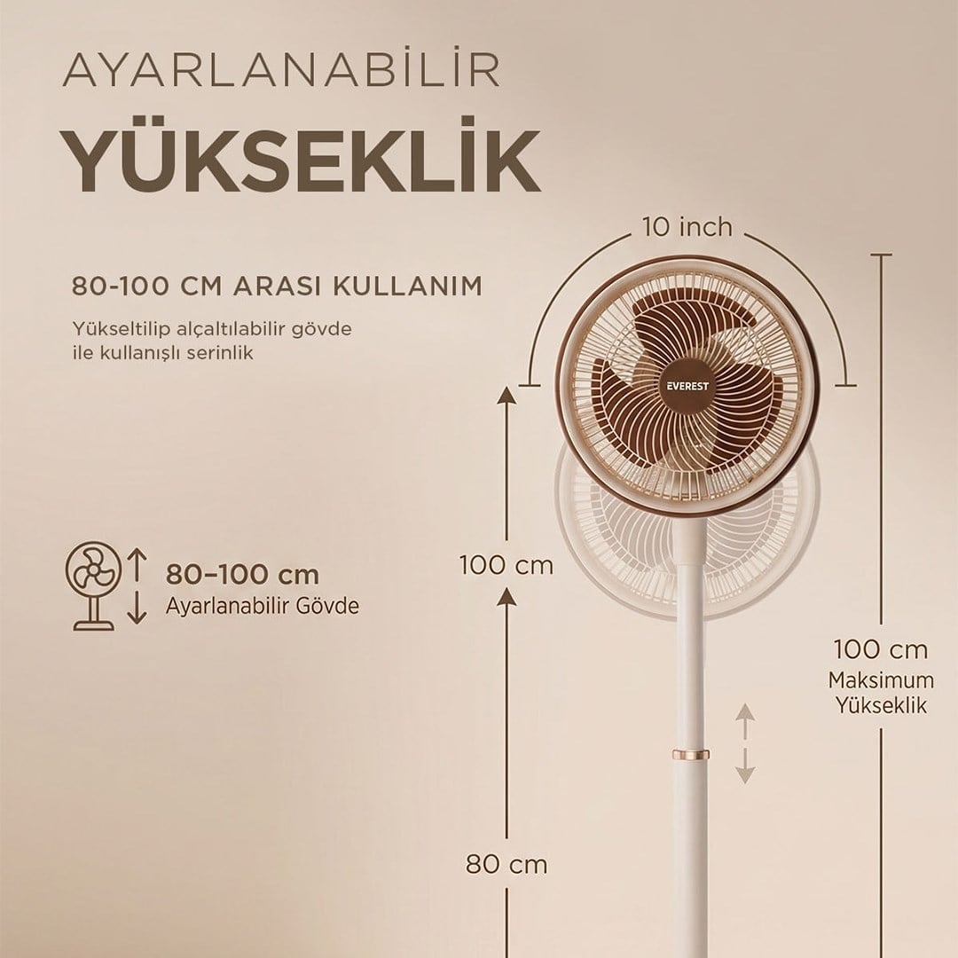 Everest FAN13 Olympos Air Krem/Gold 10