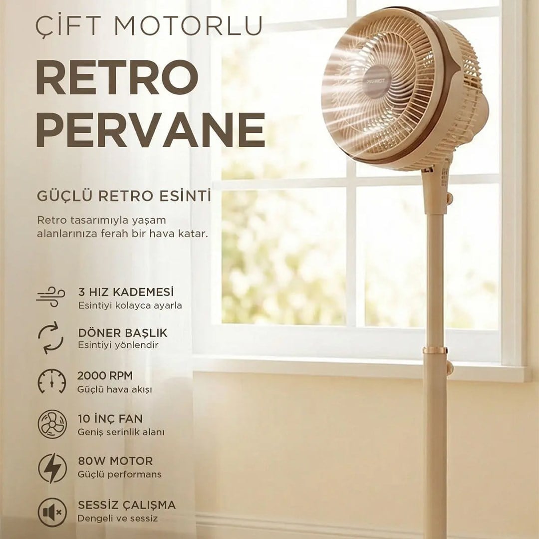 Everest FAN13 Olympos Air Krem/Gold 10