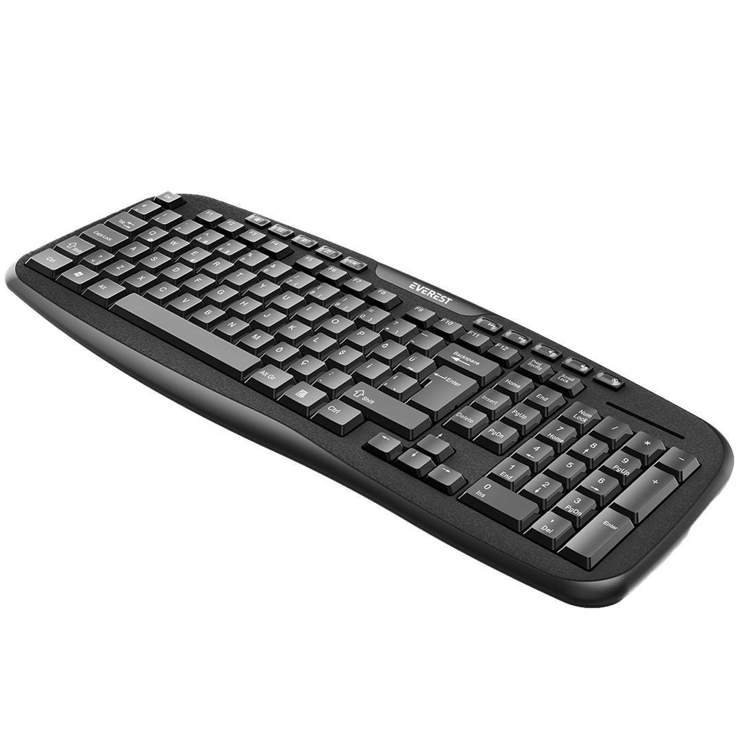 Everest KB-955 Siyah Usb Multimedia Kablolu Q Standart Klavye