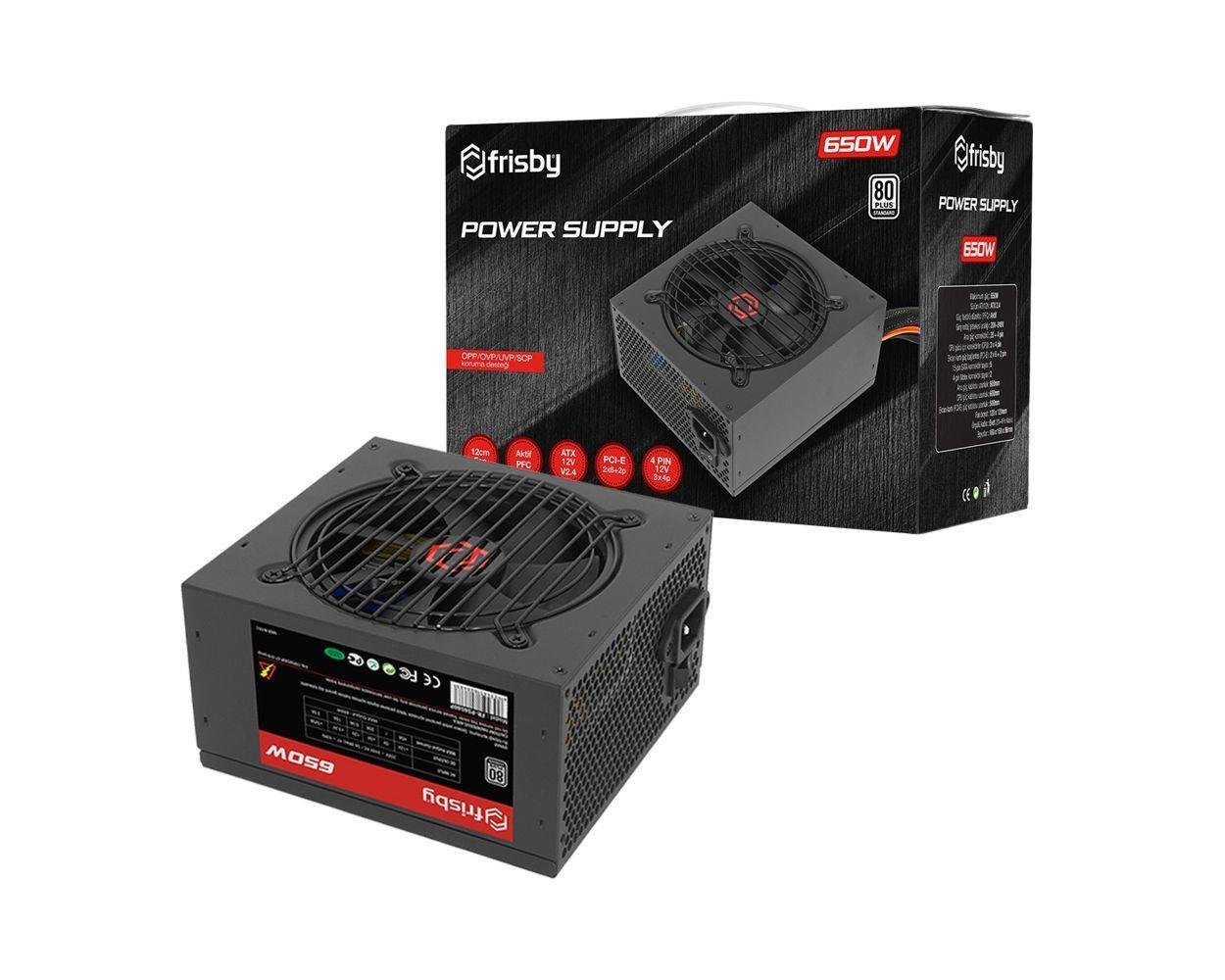 Frisby 650W Powersupply FR-PS6580P 80+ 12cm.Fan