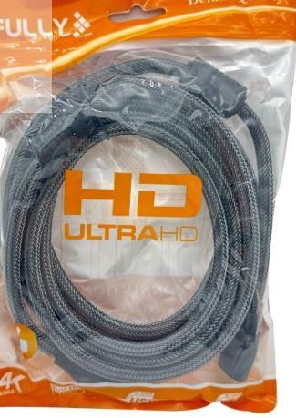 Fully G-507B 19+1 Pin V2.0 4K 60Hz 3 Metre Örgülü Gold HDMI Kablo