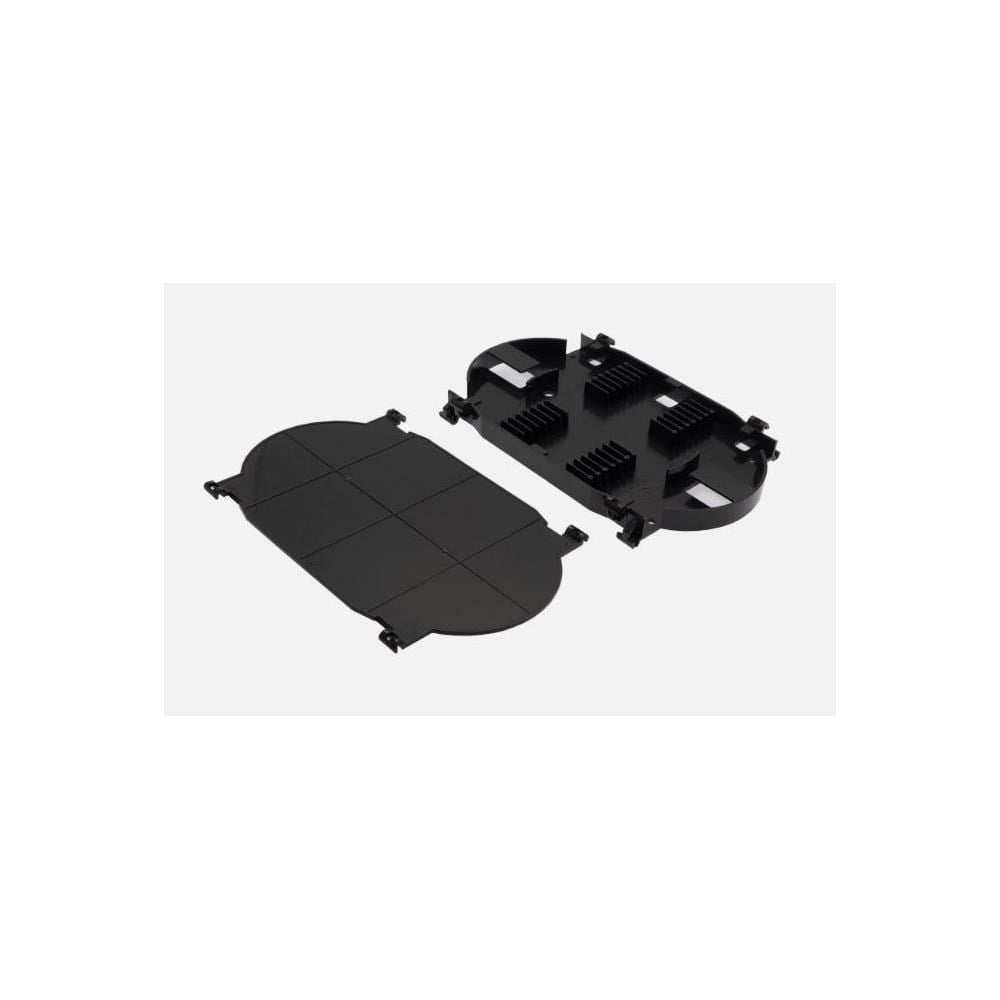 Fussion tray classic style 12/24 cores black fiber kaset