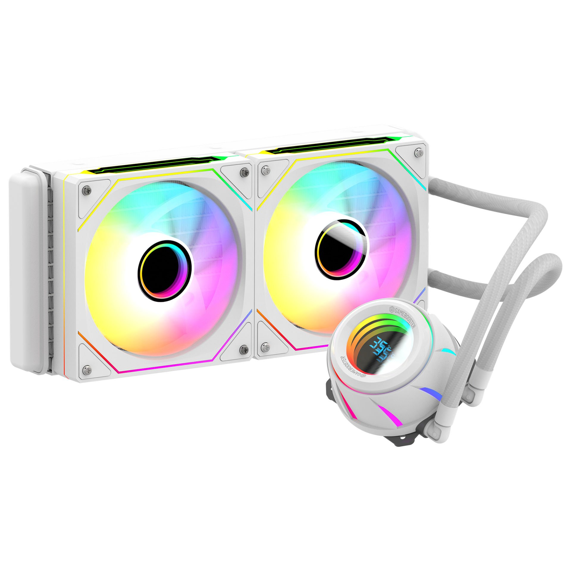 GAMEBOOSTER 240MM BLADE 240B GB-LCS-BL240W ARGB AM5-1851p Sıvı Soğutmalı İşlemci Fanı Beyaz